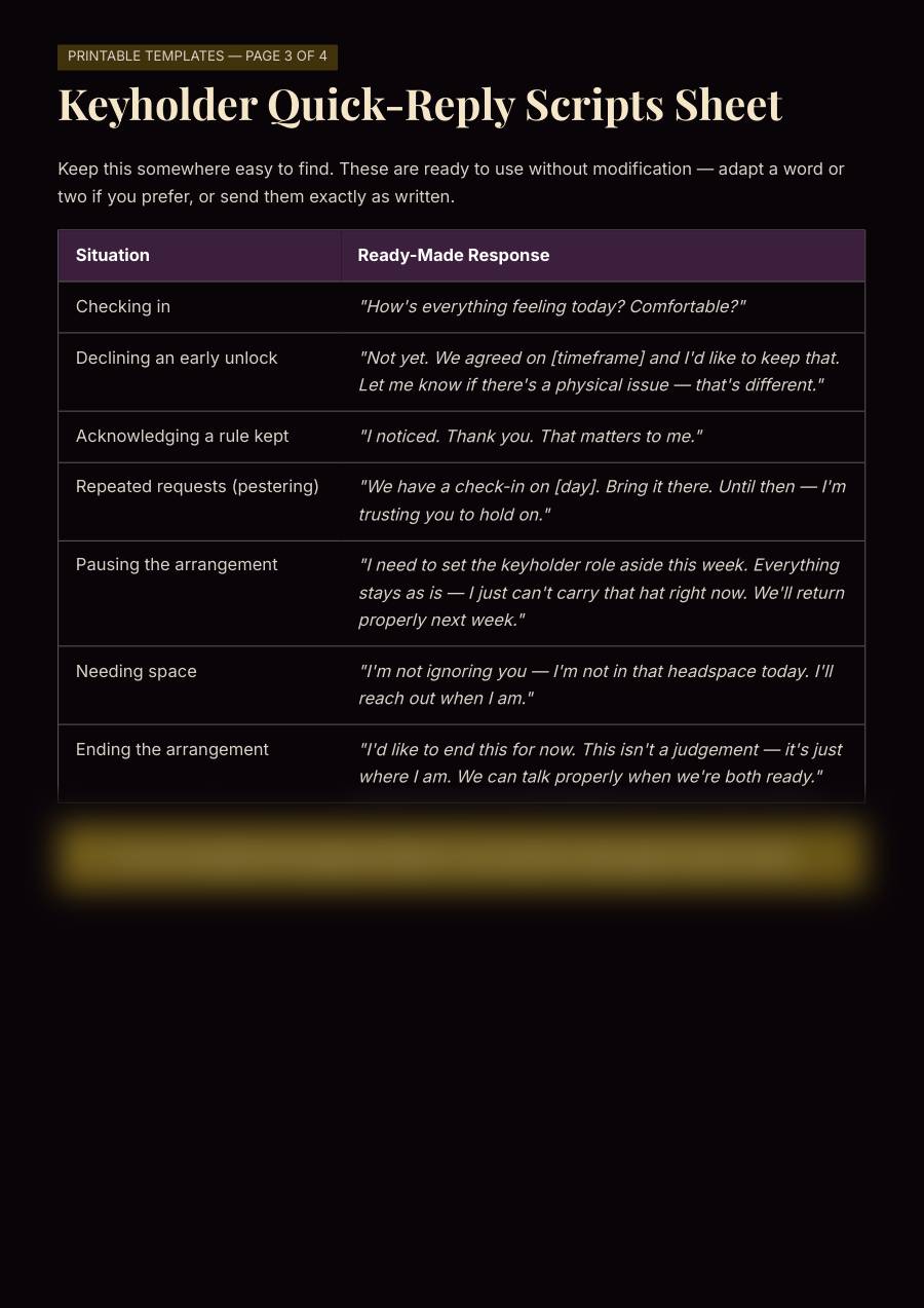 Chastity Together: A Couples' Starter Guide, preview page 2 of 2. The lower part of the page is blurred.
