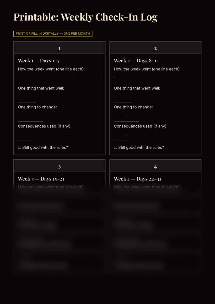 The Keyholder's Locktober Companion, preview page 2 of 2. The lower part of the page is blurred.