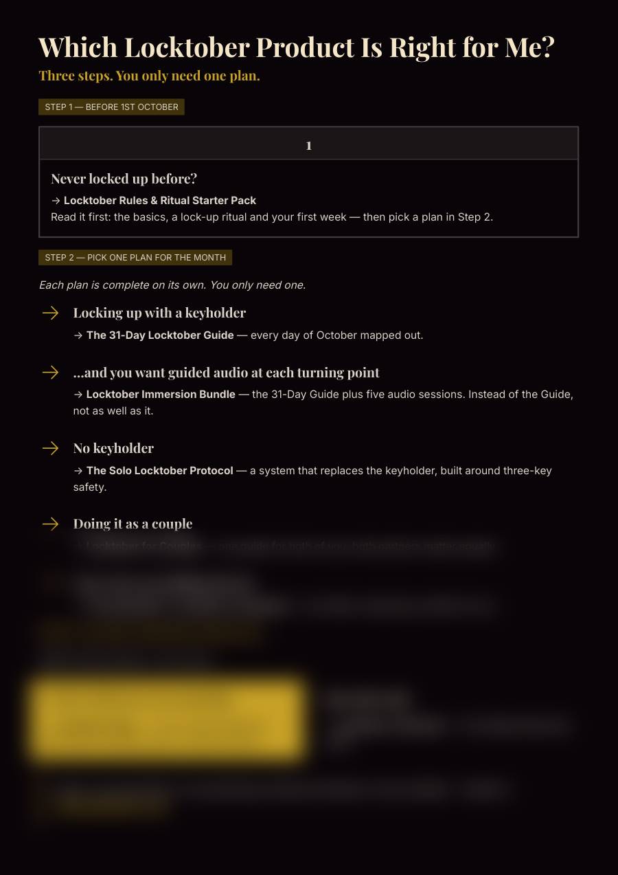 Locktober Readiness Kit, preview page 2 of 2. The lower part of the page is blurred.