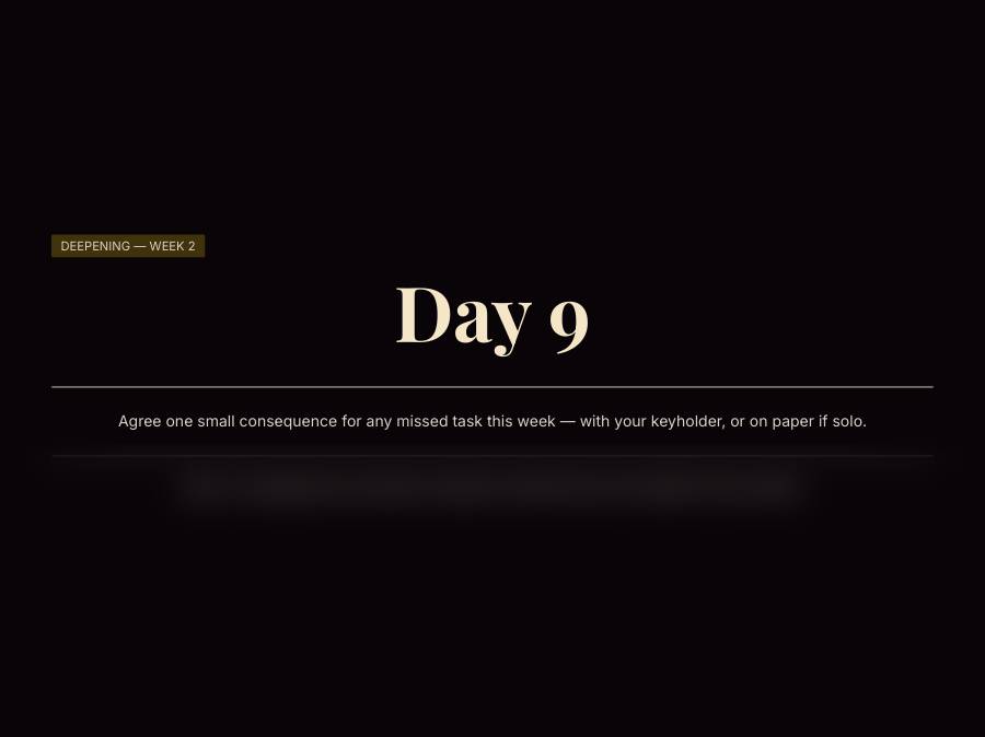 Locktober Task Deck, preview page 1 of 2. The lower part of the page is blurred.